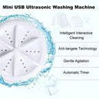 Portable Mini Washing Machine Ultrasonic Turbine Washer