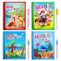 Reusable Magic Water Books With Water Pens (Pack Of 4)