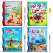 Reusable Magic Water Books With Water Pens (Pack Of 4)