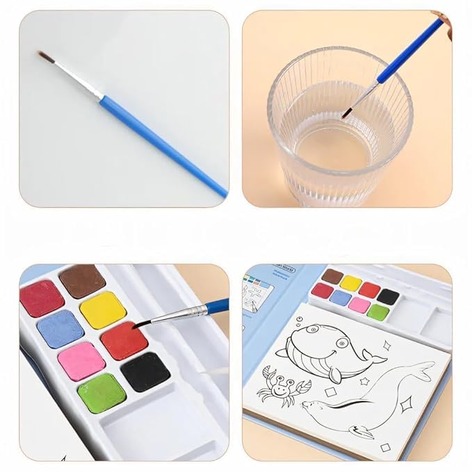 Watercolor Painting Book For Kids