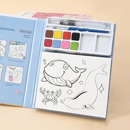 Watercolor Painting Book For Kids