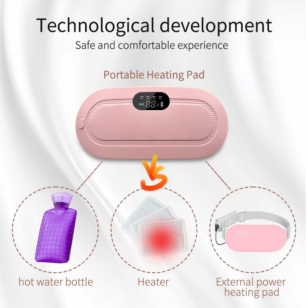 Portable Cordless Heating Pad Temperature Control, Cramps Period Heating Pad